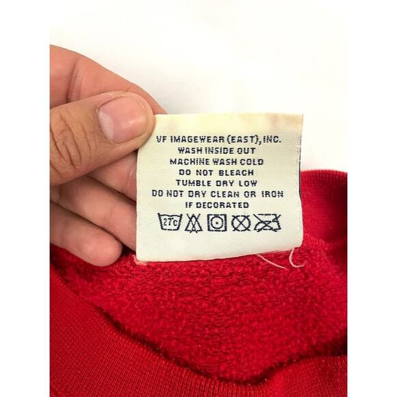 VTG Detroit Red Wings Embroidered NHL Sweatshirt  LARGE 1990's Lee Sport READ - Picture 11 of 16